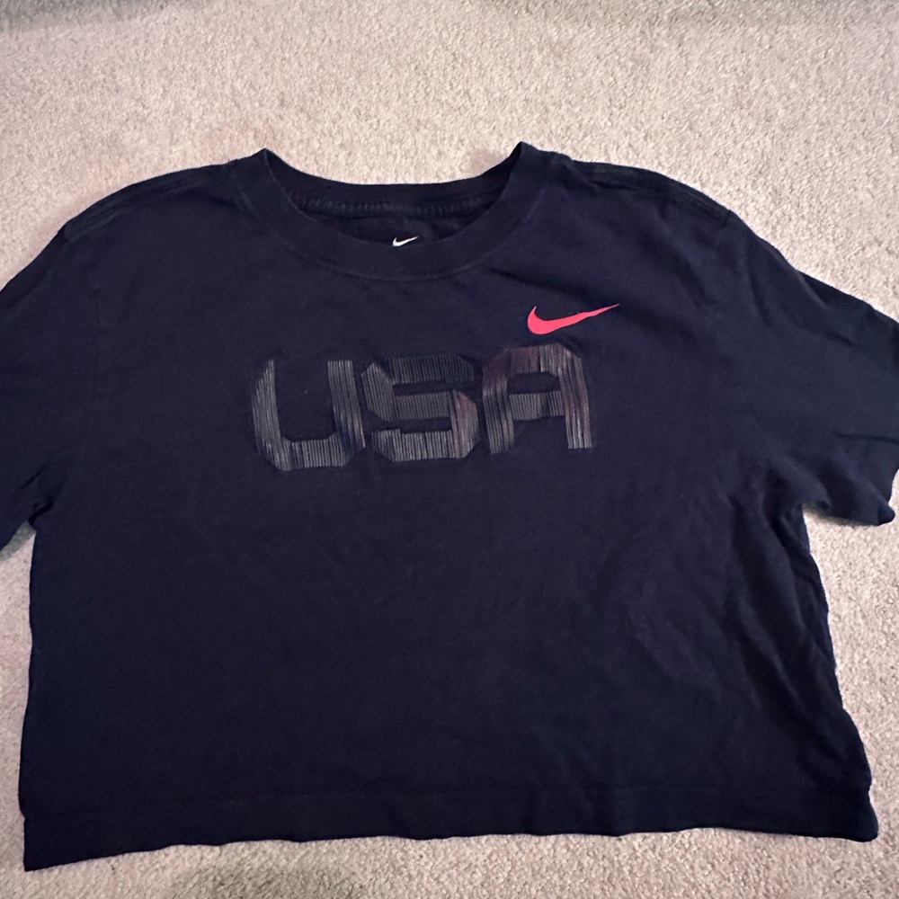 Nike Black Tee with White Logo